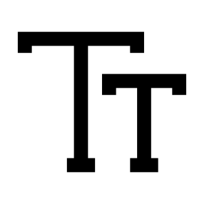 Text Size Text Type Write Opentype Character icon