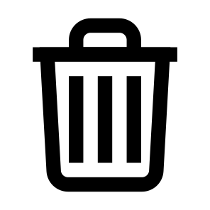 Trash Bin Garbadge Delete Remove icon