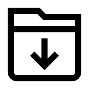 Download Folder Download Arrow Down Transfer Folder File Storage Sort icon