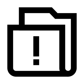 Folder Alert Alert Warning Danger Notification Folder File Storage Sort icon