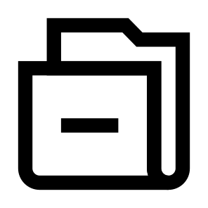 Folder Delete Delete Minus Remove Folder File Storage Sort icon