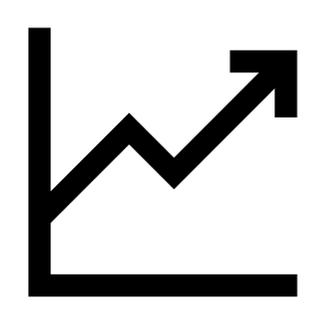 Increase Chart Increase Arrow Up Chart Graph Analytics Statistics icon