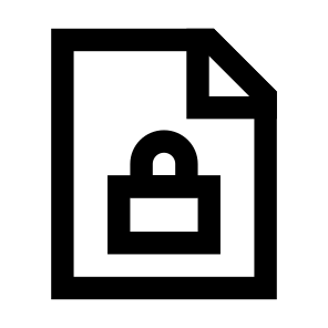 Lock Document Lock Privacy Protection Document Paper Page File icon