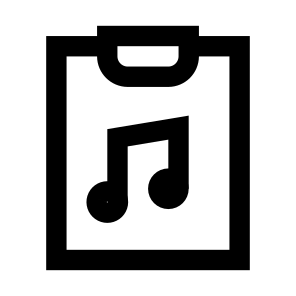 Music Clipboard Music Audio Sound Clipboard Clipchart Chart Document Paper File icon