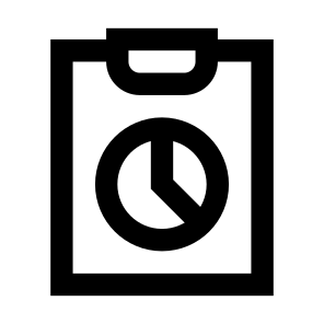 Pie Chart Clipboard Pie Chart Clipboard Clipchart Chart Document Paper File icon