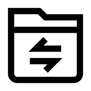 Transfer Folder Transfer Send Receive Folder File Storage Sort icon