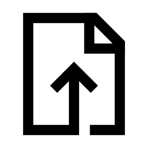Upload Document Upload Arrow Up Document Paper Page File icon