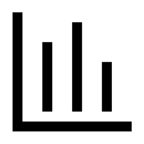 Vertical Line Chart Line Chart Graph Analytics Statistics icon
