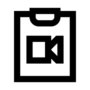 Video Clipboard Video Media Multimedia Clipboard Clipchart Chart Document Paper File icon