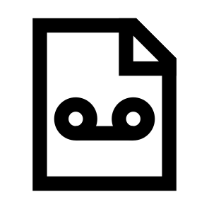 Voice Record File Voice Record Media Document Paper Page File icon