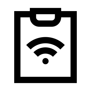 Wifi Clipboard Wifi Wireless Internet Clipboard Clipchart Chart Document Paper File icon