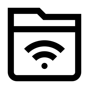 Wifi Folder Wifi Wireless Internet Folder File Storage Sort icon