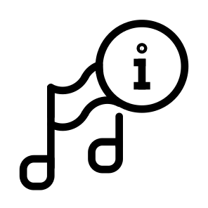 Info Ui Interface Audio Music icon