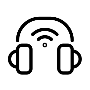 Wireless Headphone Ui Interface Audio Music icon