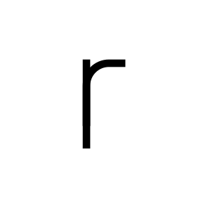 R Alphabet Symbols Letter Character icon