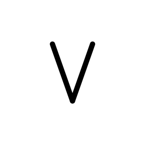 V Alphabet Symbols Letter Character icon
