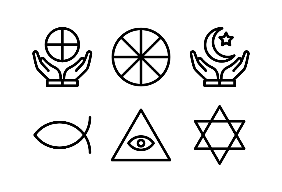Religious Symbols Large Set Preview