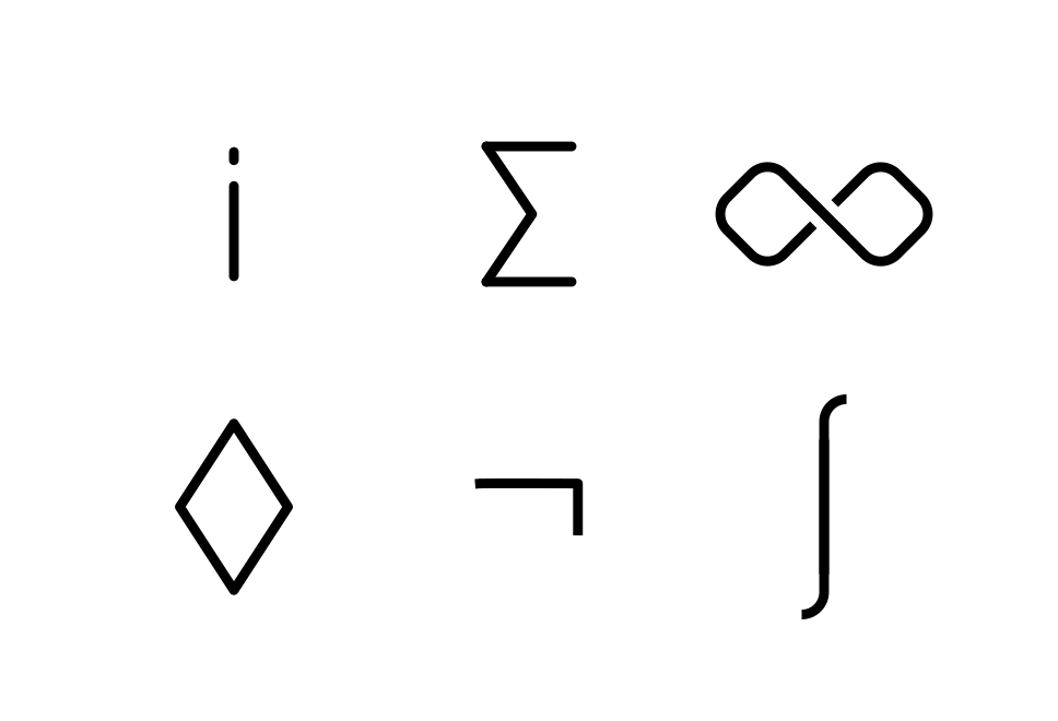 Numbers And Symbols Large Set Preview