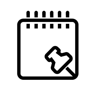 Note Pin Documents Writing Search Web icon
