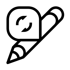 Pencil Refresh Documents Writing Search Web icon