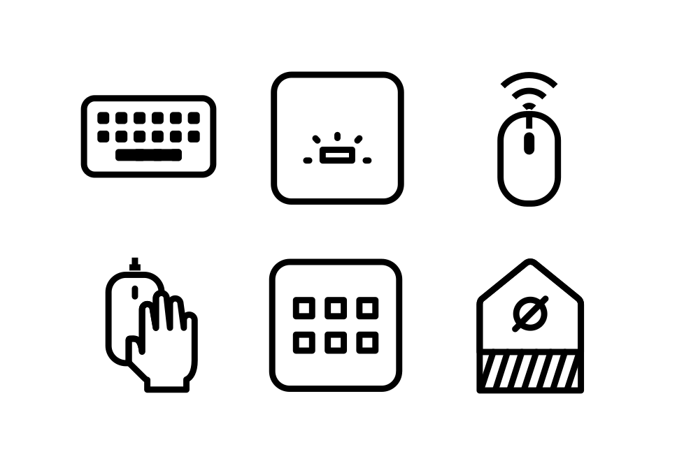 Keyboard And Mouse Large Set Preview