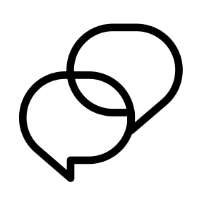 Conversation Four Chat Bubbles App Messaging icon