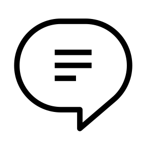 Lines Four Chat Bubbles App Messaging icon
