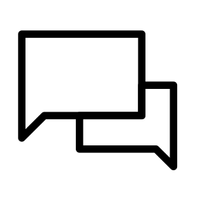Messaging Three Chat Bubbles App Messaging icon