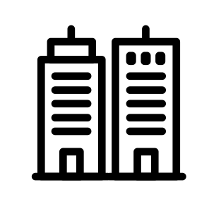Neighbouring Buildingss Buildings City Town Property icon