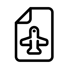 Airplane Files Documents Filenames Extensions icon