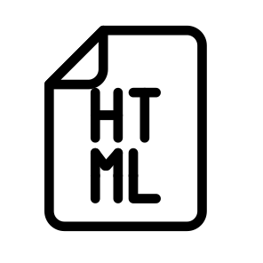 Html Files Documents Filenames Extensions icon