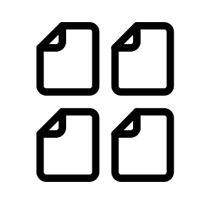 Multiple Files Files Documents Filenames Extensions icon