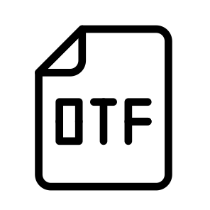 Otf File Files Documents Filenames Extensions icon