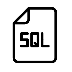 Sql Files Documents Filenames Extensions icon