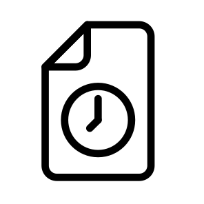 Time Files Documents Filenames Extensions icon