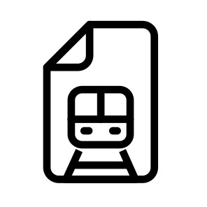 Train Files Documents Filenames Extensions icon