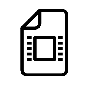 Video Files Documents Filenames Extensions icon