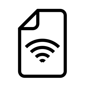 Wifi Files Documents Filenames Extensions icon