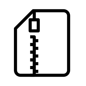 Zipped Files Documents Filenames Extensions icon