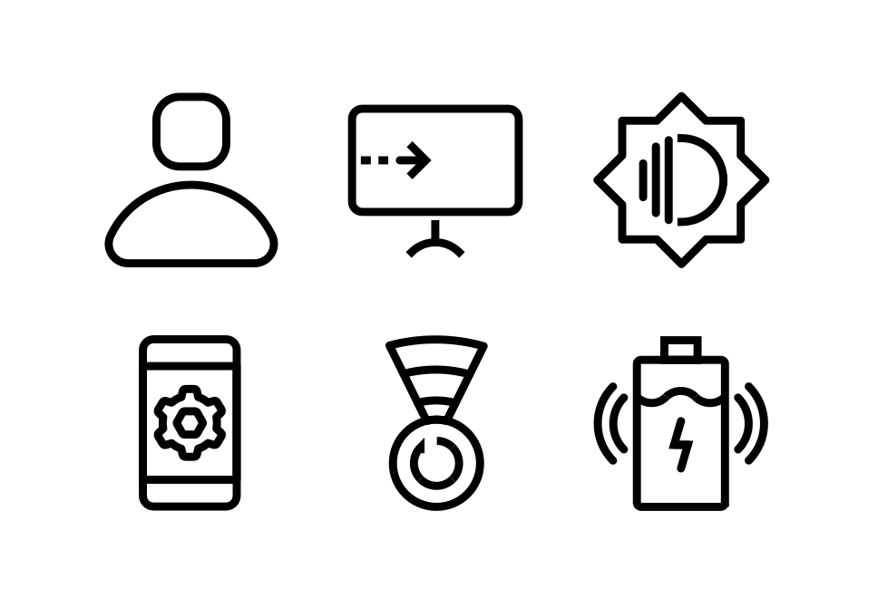 Smart Phone Settings Large Set Preview