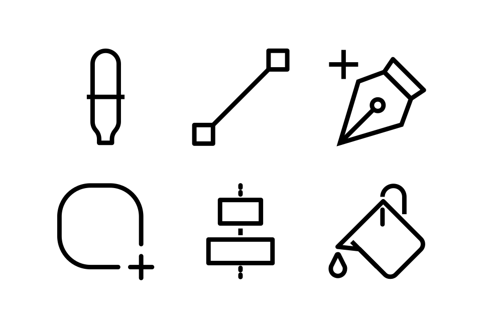 Graphic Design Tools Large Set Preview