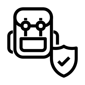 Confirm Backpack Accomodation Leisure Bag Information icon