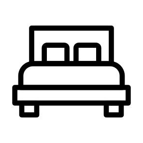 Double Bed Accomodation Leisure Rooms Bed icon