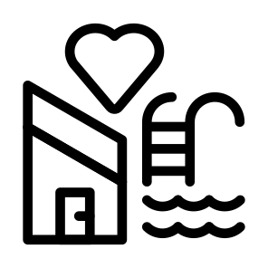 Favourite House With Pool Accomodation Leisure Amenities Sports icon