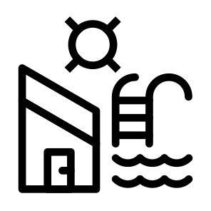 Seek House With Pool Accomodation Leisure Amenities Sports icon
