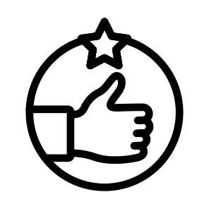 Star Rating Accomodation Leisure Hand Information icon