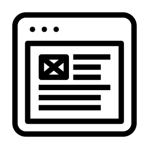Article Lines Web Window App Browser icon