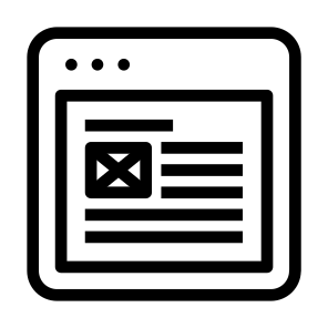 Article Title Lines Web Window App Browser icon