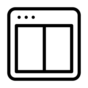 Double Elements Web Window App Browser icon