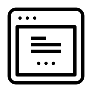 Left Orientation Web Window App Browser icon